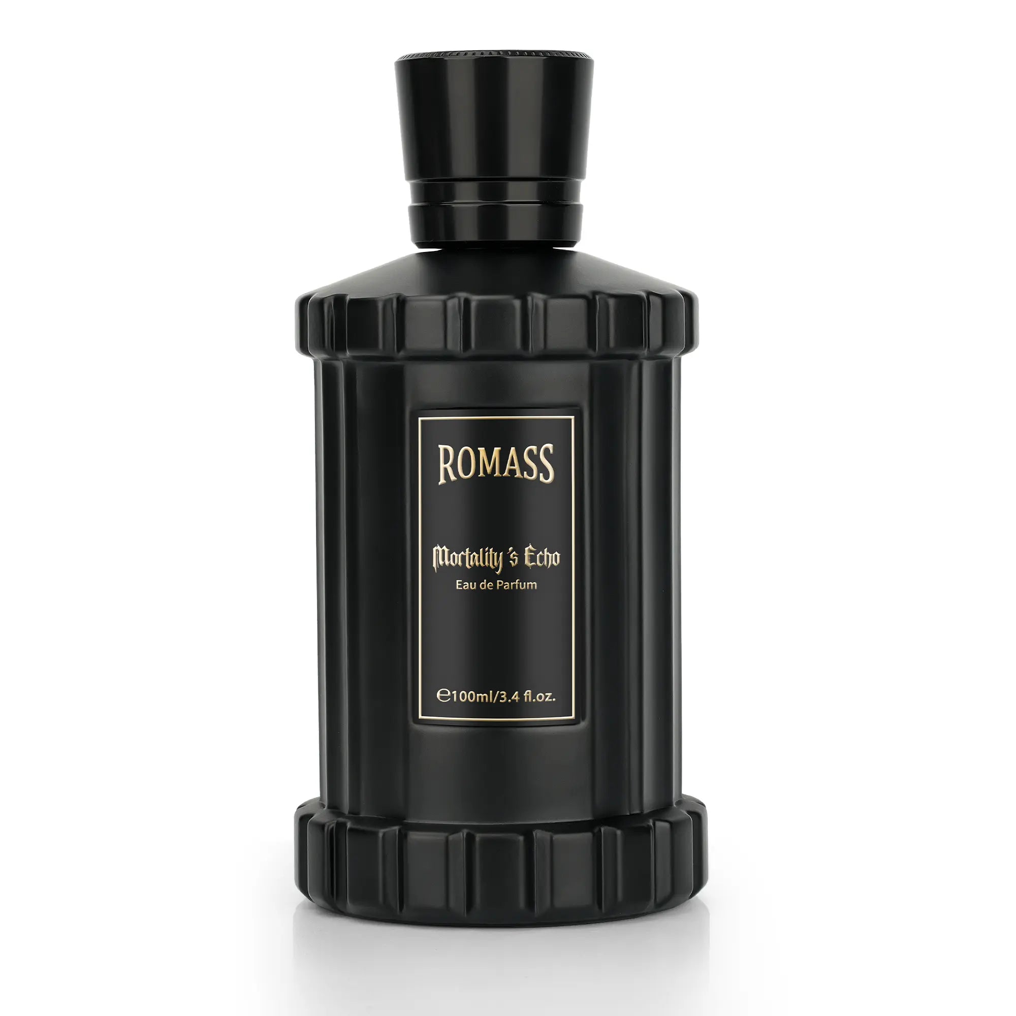 ROMASS Mortality’S Echo Luxe Perfume Unisex 3.4 Oz 100 Ml Long Lasting 8+ Hours with Rum Coffee Vetiver & Sandalwood Notes in Black Bottle #Summervibes