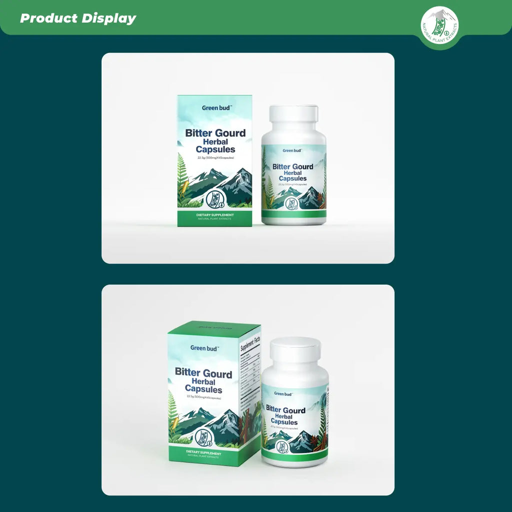 Green Bud 1 Bitter Gourd Herbal Capsules Contain Extracts of Bitter Gourd, Cinnamon, Ginseng, and Mulberry Leaves, Etc. #Summervibes