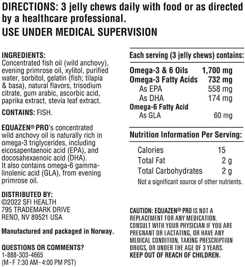 Equazen Pro Fish Oil Jelly Chews (45 Jelly Chews)