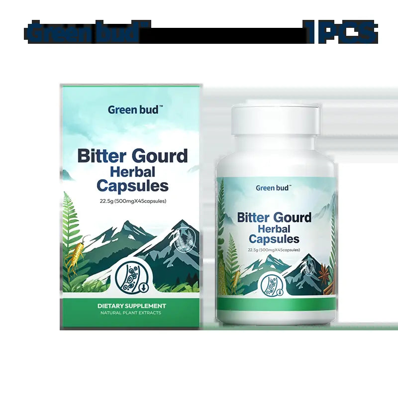 Green Bud 1 Bitter Gourd Herbal Capsules Contain Extracts of Bitter Gourd, Cinnamon, Ginseng, and Mulberry Leaves, Etc. #Summervibes