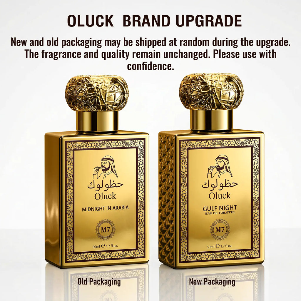 Oluck Perfume M7 (Gulf Night) Cologne for Women & Men, Lemon Pineapple Nutmeg Cedarwood Vanilla Notes, Middle Eastern Fragrance