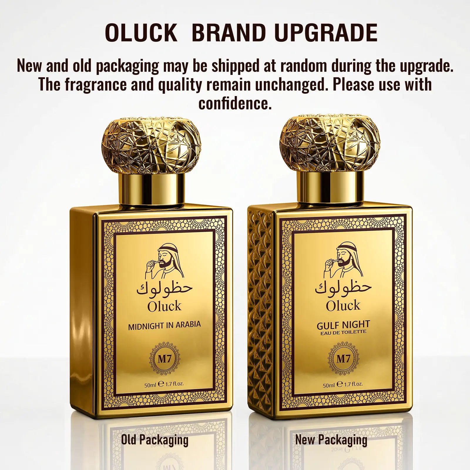 Oluck Perfume M7 (Gulf Night) Cologne for Women & Men, Lemon Pineapple Nutmeg Cedarwood Vanilla Notes, Middle Eastern Fragrance