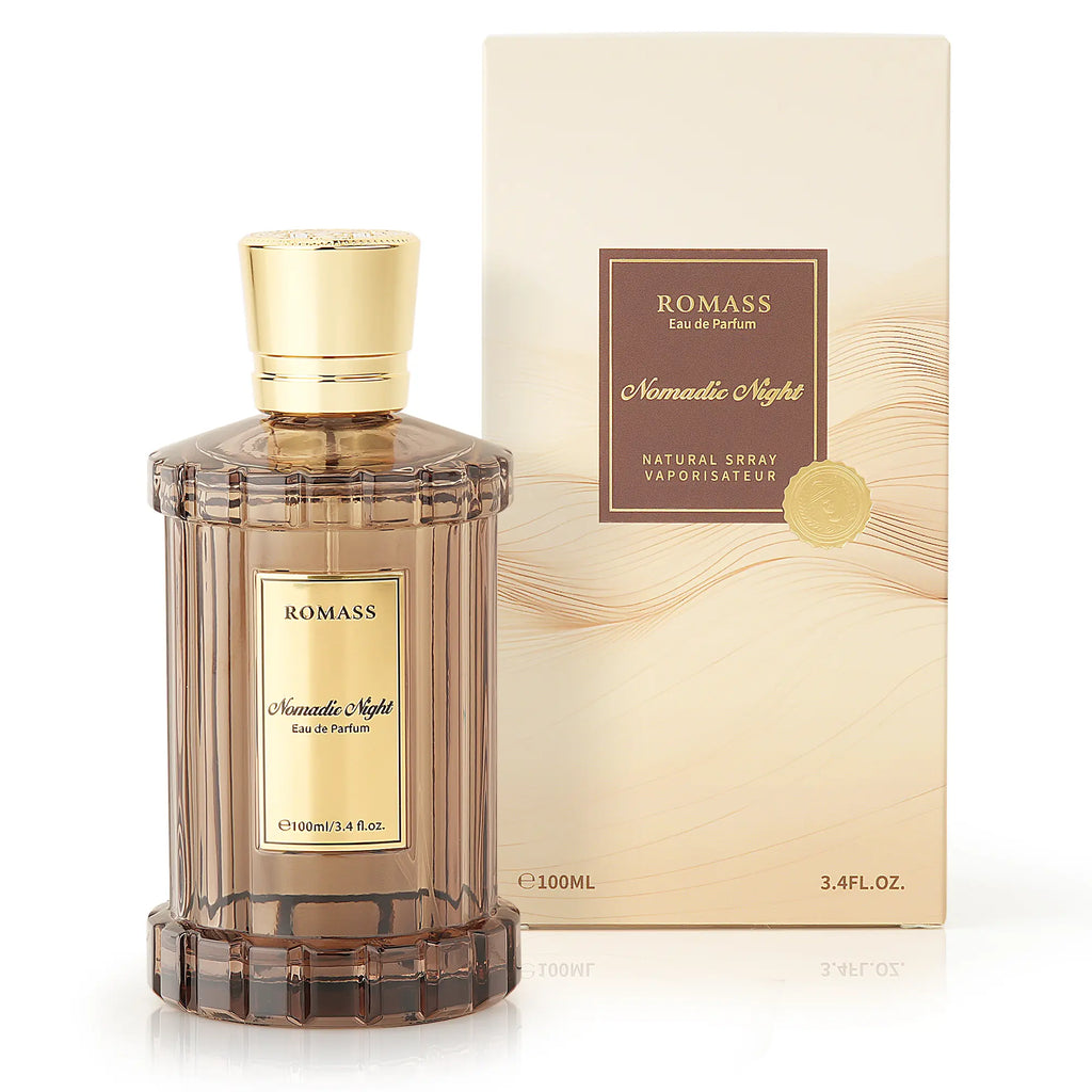 ROMASS Nomadic Night Eau De Parfum Unisex Fragrance I Smoked Oud, Desert Sage & Starry Amber | Long-Lasting & Intense Fragrance | Perfect for All Genders | 3.4Oz/100Ml |Fragrance May Vary Slightly Depending on Personal Body Chemistry #Summervibes Tiktoks