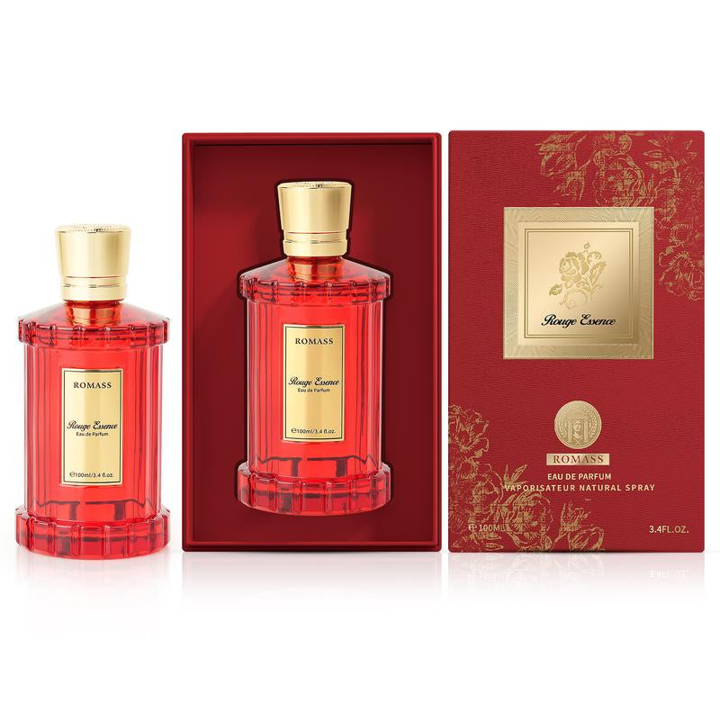 ROMASS Rouge Essence Luxe Perfume - Long-Lasting Fragrance with Vibrant Saffron,