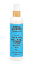 Bronzo Sensuale SPF 4 Tanning Carrot Oil, 8.5 Fl. Oz.