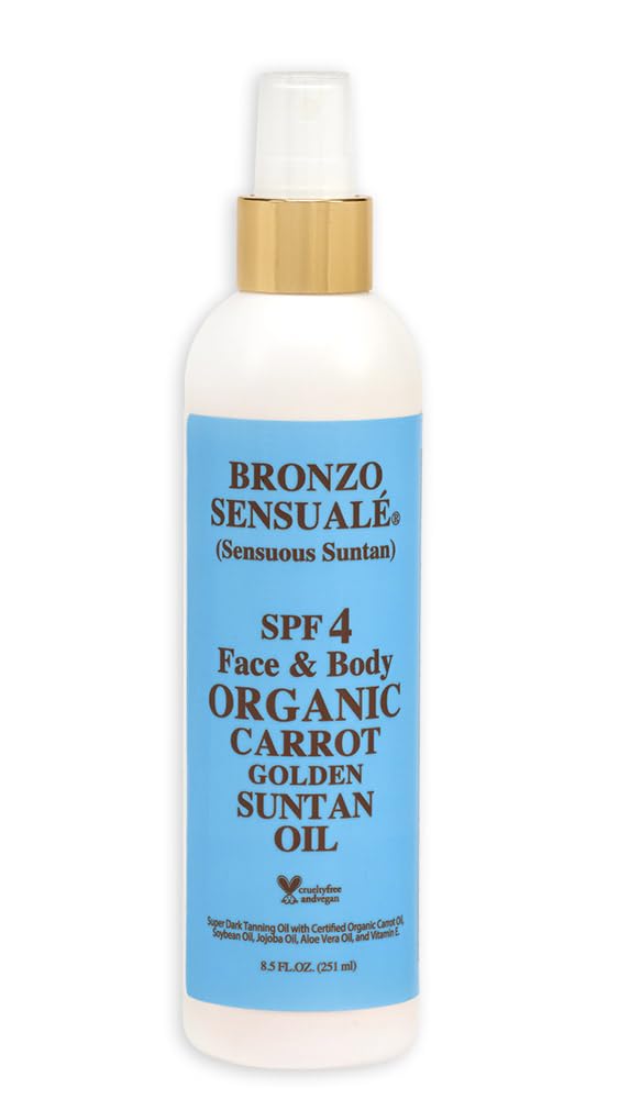 Bronzo Sensuale SPF 4 Tanning Carrot Oil, 8.5 Fl. Oz.