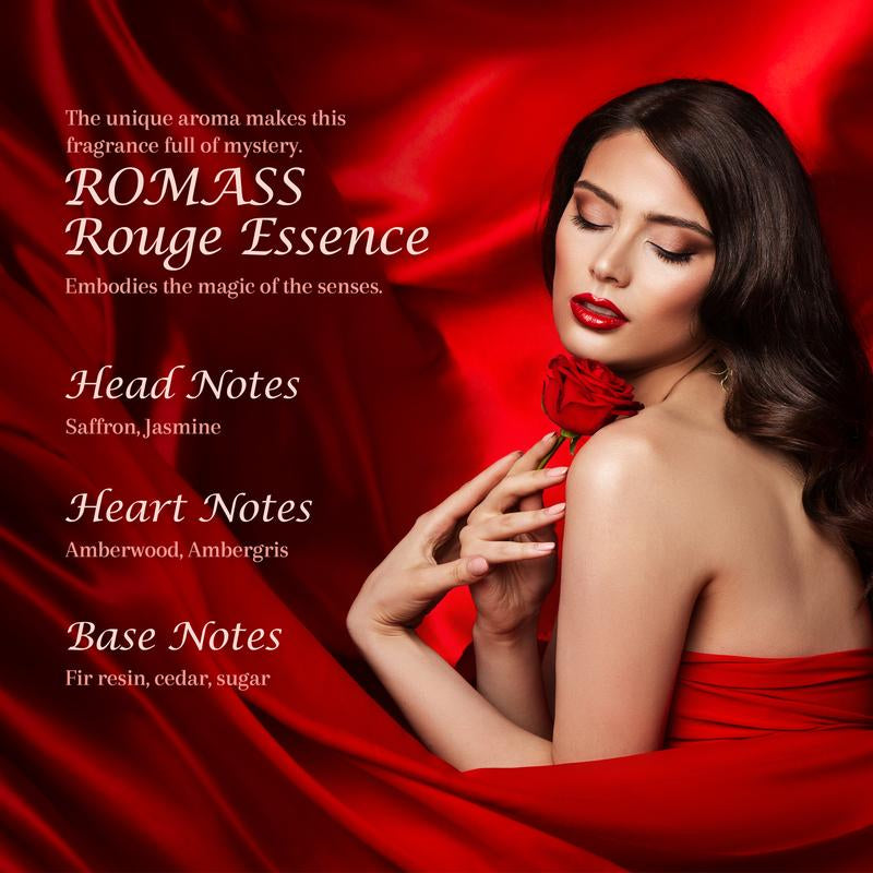 ROMASS Rouge Essence Luxe Perfume - Long-Lasting Fragrance with Vibrant Saffron,