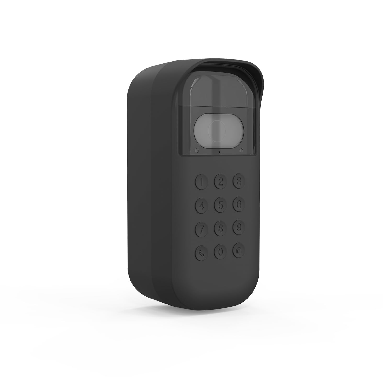 Koroao Silicone Skin Cover for myQ Smart Garage Door Video keypad with Angle Mount Accessories (Only for Left，Black)