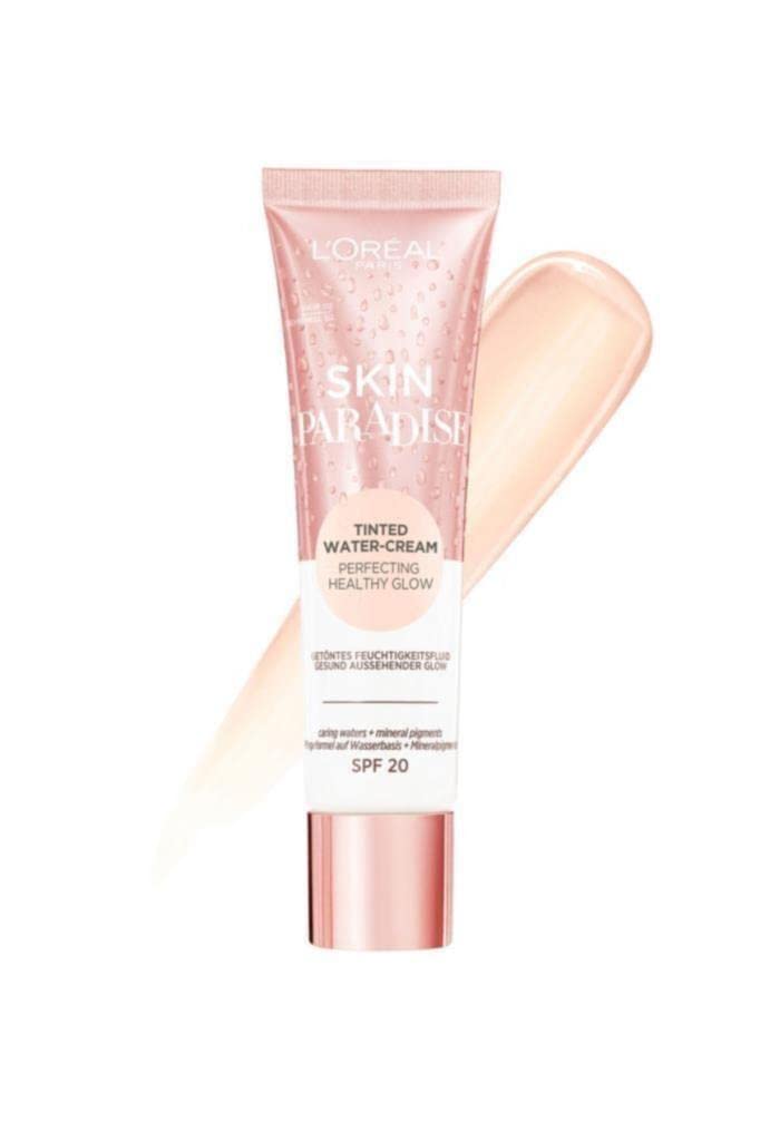 L'Oreal Paris Skin Paradise Tinted Moisturiser, Up to 24h hydration, SPF20, 02 Fair, 0.039 kg