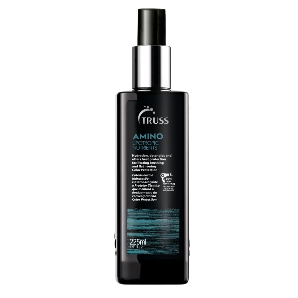 TRUSS Professional Amino Miracle - Heat Protectant Spray for Hair, Seals Cuticle, Repairs Dry Damaged Hair, Frizz Control, Detangles, Adds Shine, Color Protection, Ant-Aging (7.61oz) (I0101818)