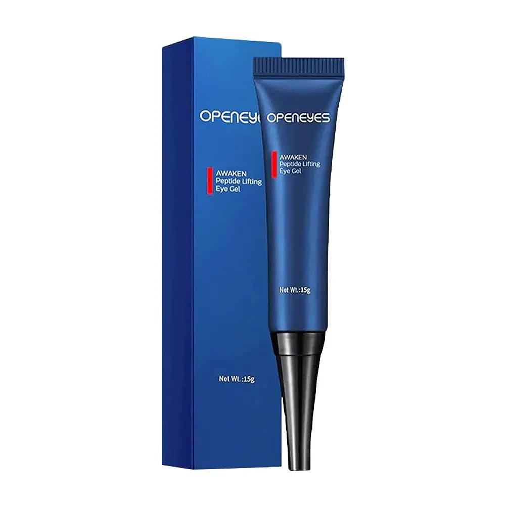 Openeyes Awaken Peptide Lifting Eye Gel Home Awaken Peptide Depuffing Eye Gel Open Awaken Peptide Depuffing Wrinkle Reduce Eye Gel Anti-Aging Tired Eye Care 2PCS