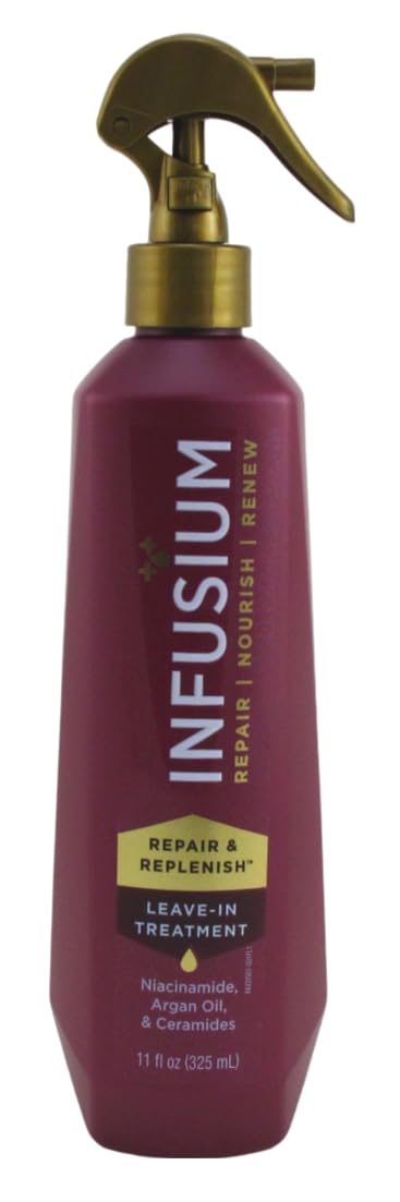 INFUSIUM LEAVE-IN TREATMENT Repair & Replenish, Nourish, Renew Spray with Niacinamide, Argan Oil, Ceramides, 11 FL OZ (6 Pack)