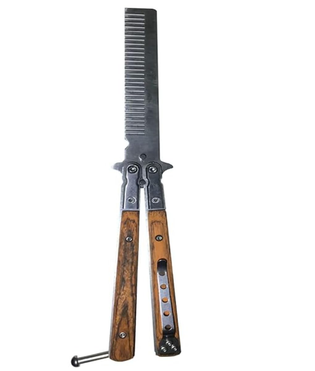 1 x Butterfly Comb Metal Stainless Steel Durable Foldable