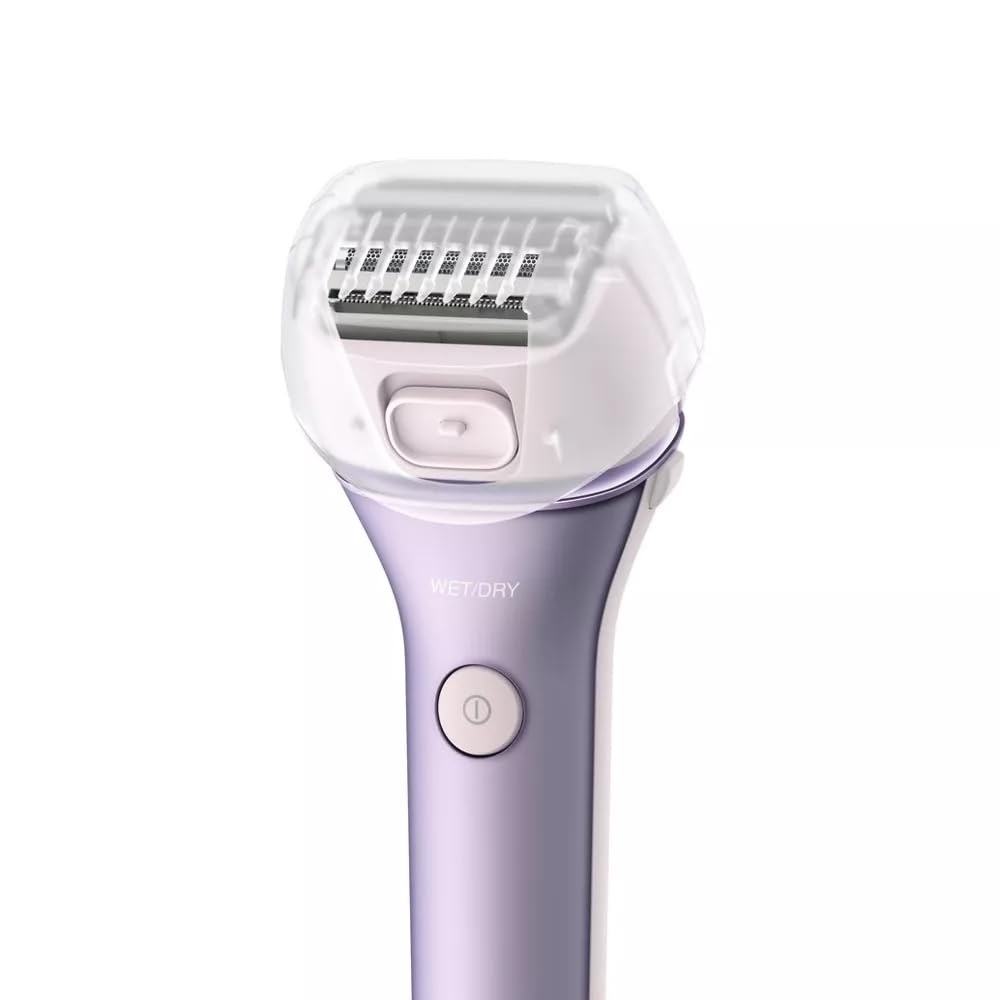 Panasonic Close Curves Electric Shaver for Women, Cordless 4-Blade Shaver, Bikini Attachment, Pop-Up Trimmer, Wet Dry Operation, Travel Pouch – ES-WL80-V (Purple)