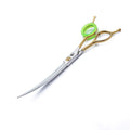 7 inch Barber Scissors Shear Curved - Hair Cutting Scissors Two-way Bent Blade Scissor Japanese 440C Steel - Hair Stylists Shears with Twin Tail