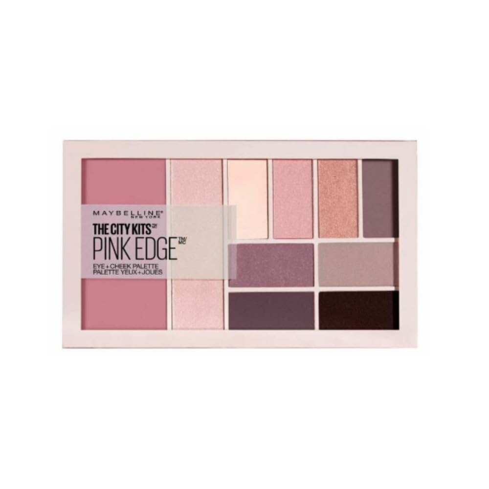 Maybelline The City Kits All-in-One Eye & Cheek Palette, Pink Edge, 0.42 oz.