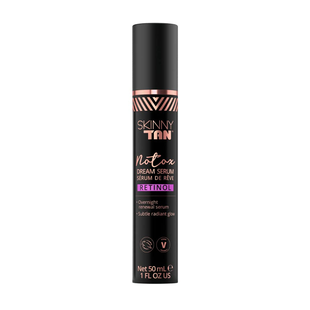 Skinny Tan Notox Retinol Dream Serum 50ml | Overnight Renewal Serum | Gradual Bronzed Glow | Gradual Face Tanner | Anti-Ageing Skincare with 1% Retinol