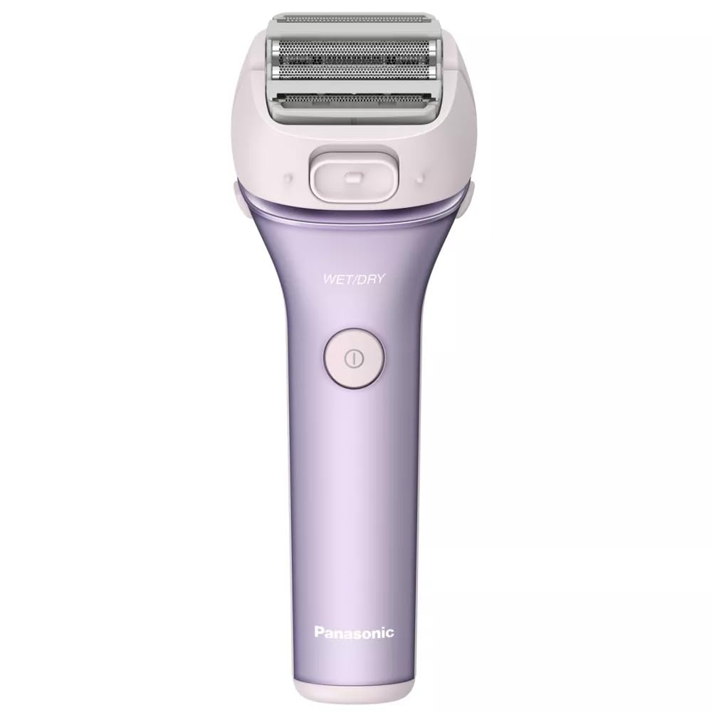 Panasonic Close Curves Electric Shaver for Women, Cordless 4-Blade Shaver, Bikini Attachment, Pop-Up Trimmer, Wet Dry Operation, Travel Pouch – ES-WL80-V (Purple)