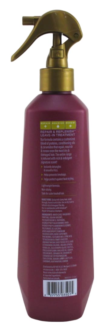 INFUSIUM LEAVE-IN TREATMENT Repair & Replenish, Nourish, Renew Spray with Niacinamide, Argan Oil, Ceramides, 11 FL OZ (6 Pack)