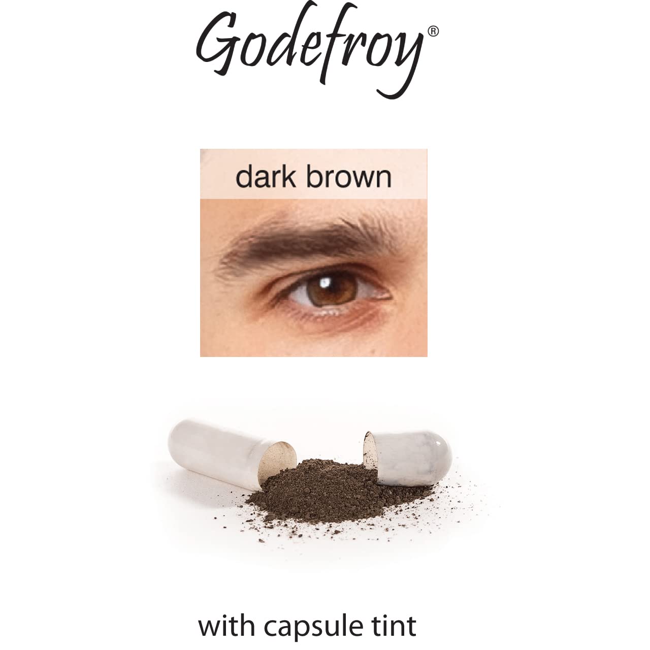 Godefroy Instant Eyebrow Tint for Men (Medium Brown)