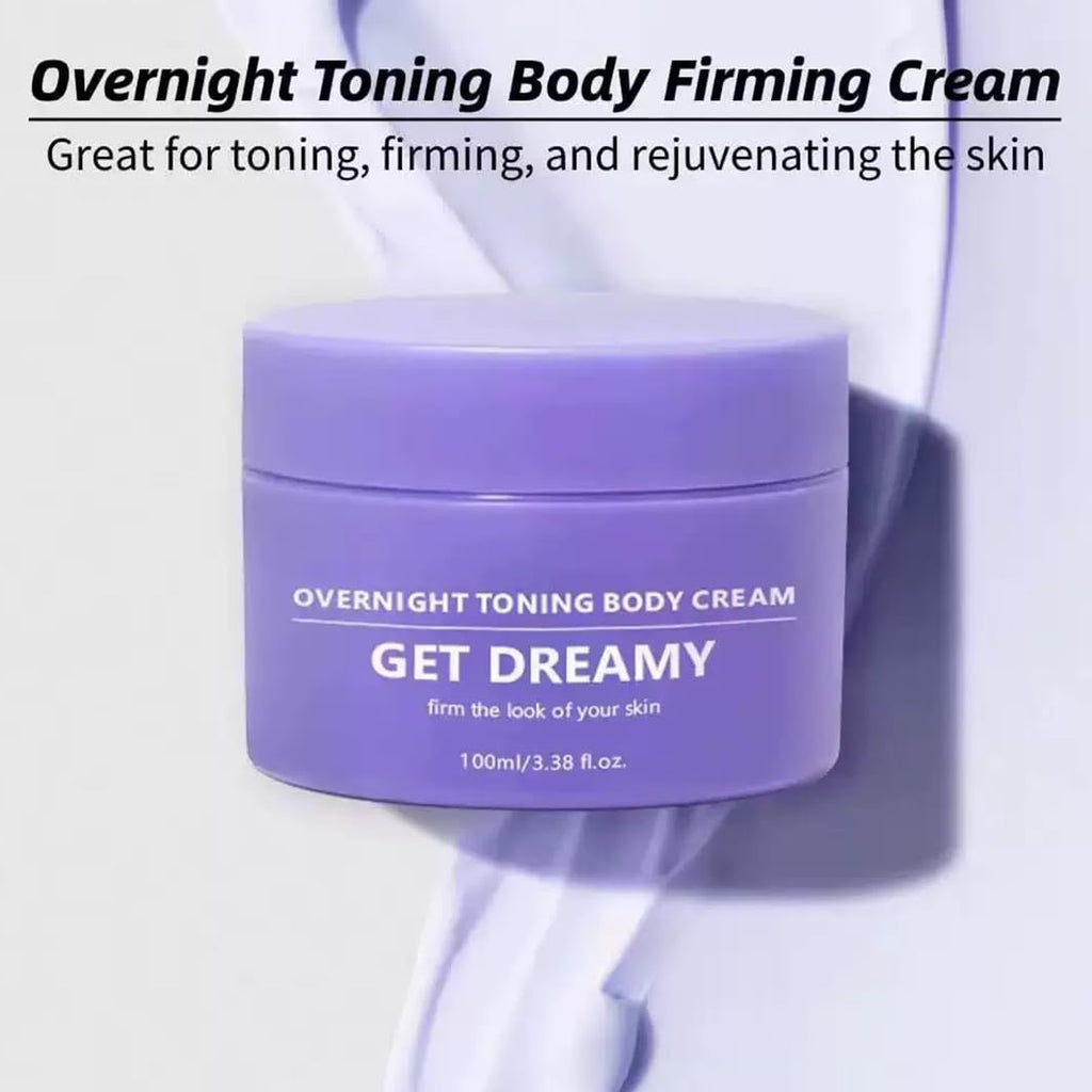 Dream Night Firming Cream,Get Dreamy Overnight Toning Whip,Firming and Moisturizing Cream for Loose Skin, Suitable for Orange Peel Tissue of Thighs, Buttocks and Arms-Firming Skin During Sleep