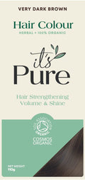 It's Pure Organic Herbal Hair Dye in Very Dark Brown 110g