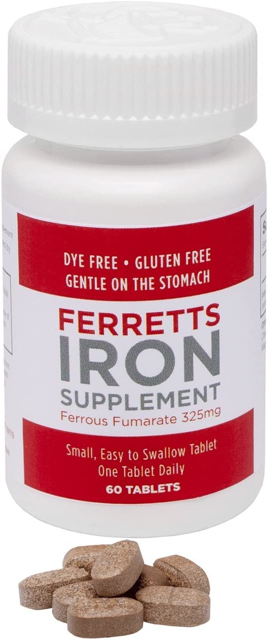 Ferretts Iron Tablets 325mg Ferrous Fumarate 4 Pack (240 Total)