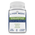 Serrapeptase Pure Digestive Proteolytic Enzymes Enteric Coated Premium Healthy Gut Protection and Vegan Liver Support Supplement for Sinus, Respiratory and Gut Health NonGMO (60 Caps)