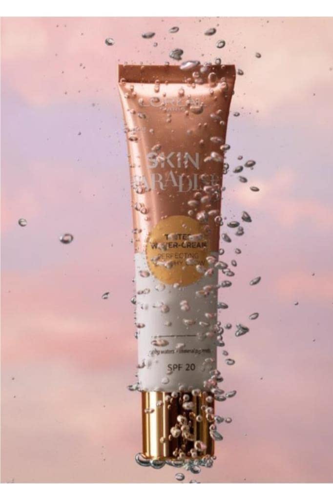 L'Oreal Paris Skin Paradise Tinted Moisturiser, Up to 24h hydration, SPF20, 02 Fair, 0.039 kg