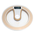 Sonew Digital Weight Scal, Round Intelligent Electric Digital Weight Body LCD Display Scale High Scale(Gold)