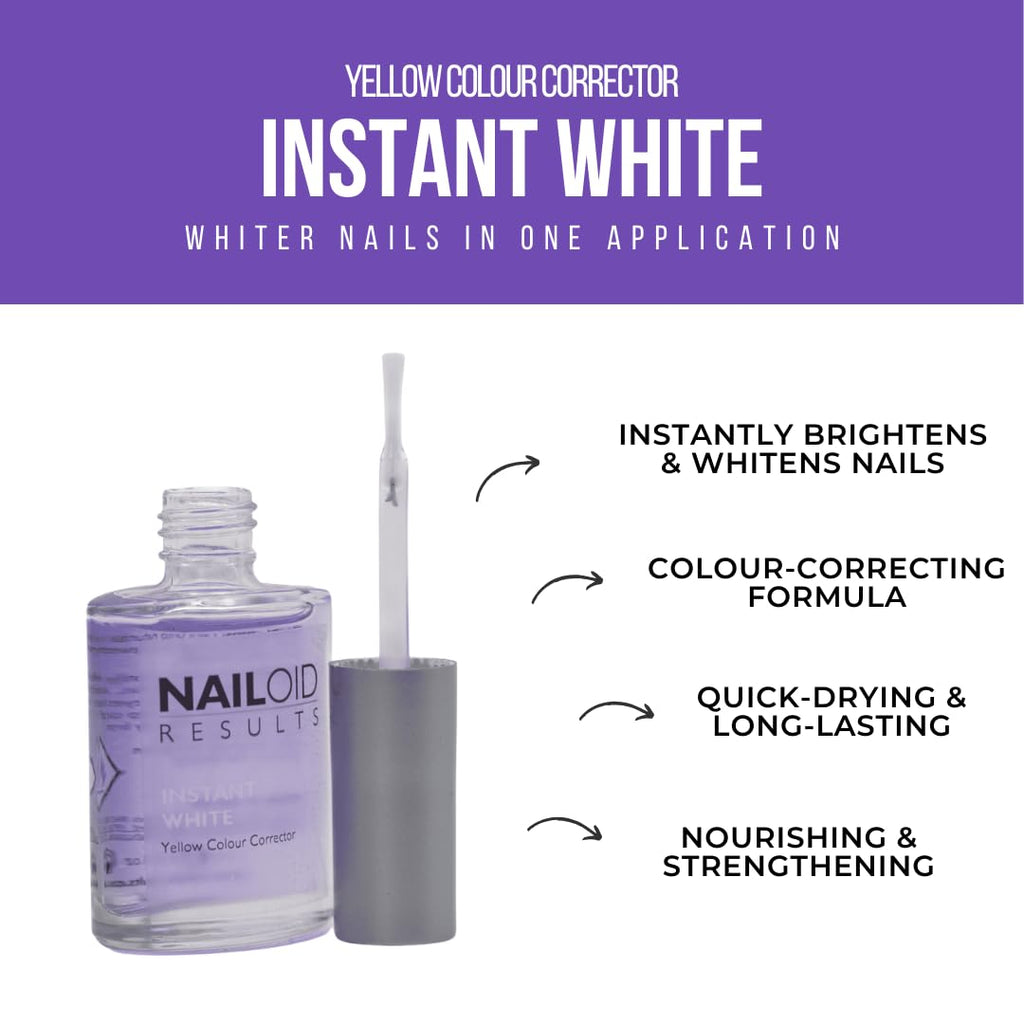 Nailoid INSTATNT WHITE Nail Treatment for Discoloured Nails | 12ml