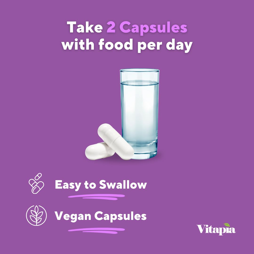 Vitapia Maqui Berry 1000mg - Maqui Berry Powder Supplement - Vegan Friendly, Non-GMO and Gluten-Free - 180 Veggie Capsules
