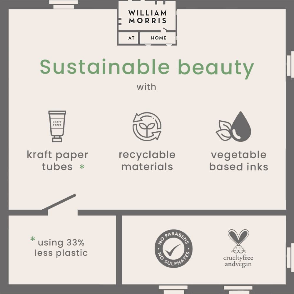 William Morris at Home Strawberry Thief Hand Cream | Leave Hands Soft & Cared For | Patchouli & Red Berry Scented | Strawberry Thief Print | Perfect Stocking Filler, 100ml