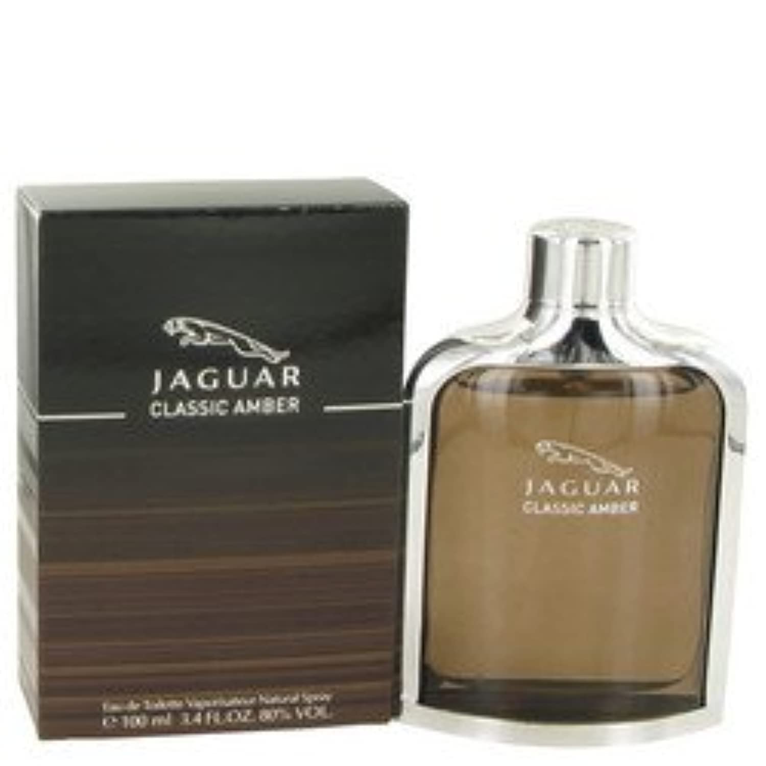 Jaguar Classic Amber Eau De Toilette Spray for Men, 3.4 Ounce