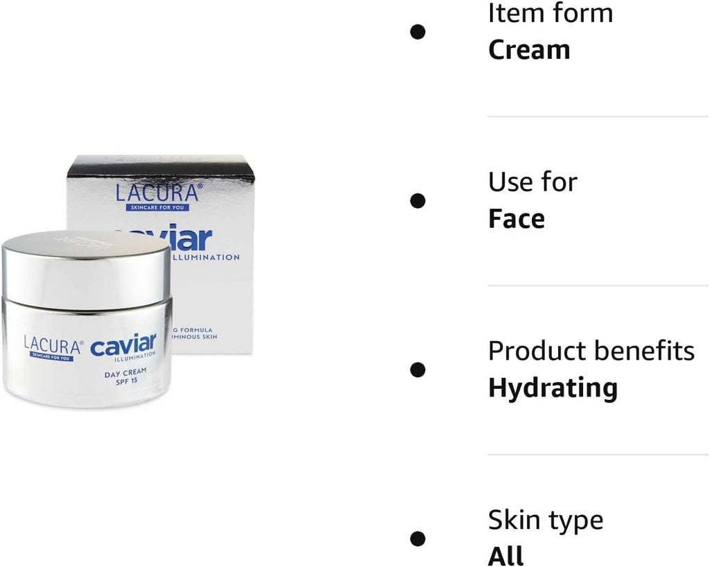 Lacura Caviar Illumination Day Cream SPF 15 or Caviar Rich Night Moisturiser (50ml, Caviar Day Cream)