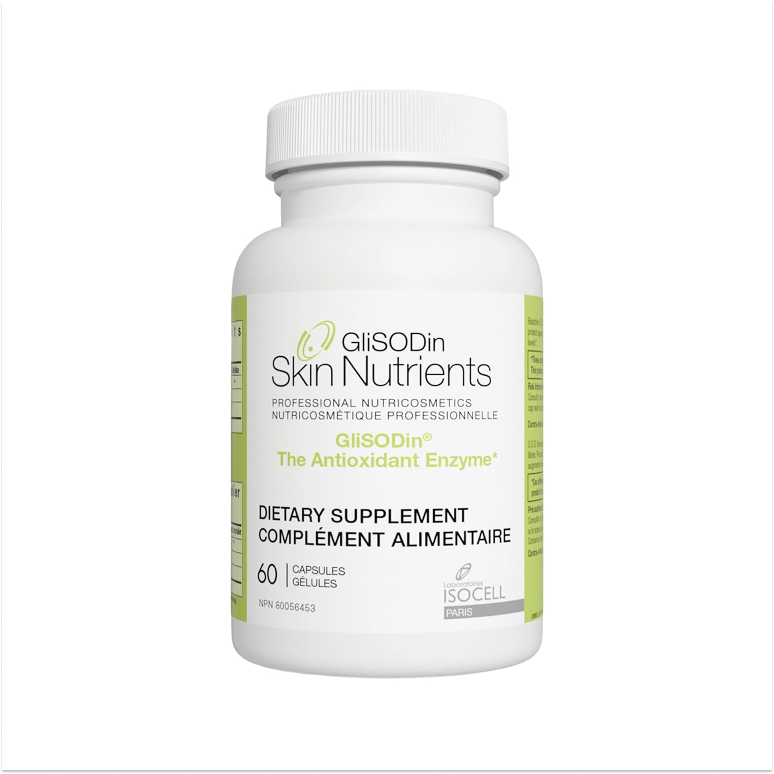 GliSODin Skin Nutrients The Antioxidant Enzyme - Reduces Oxidative Stress - 60 Capsules – 1 Month Supply