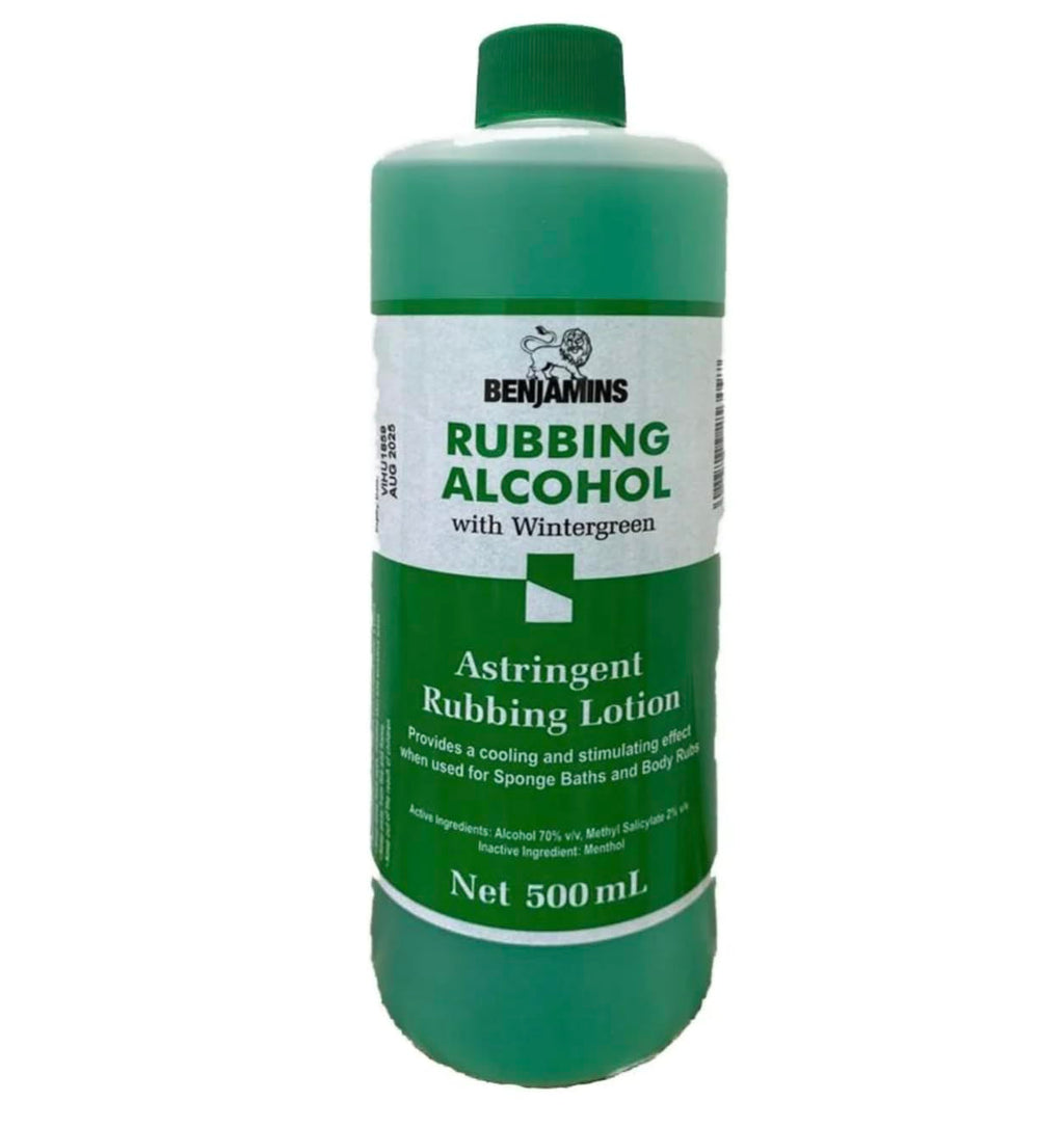 Benjamins Rubbing Alcohol With Wintergreen 500 Ml