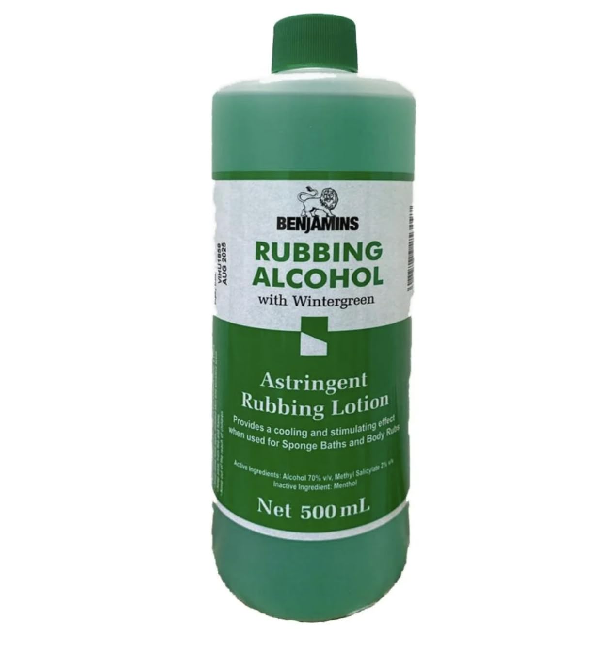 Benjamins Rubbing Alcohol With Wintergreen 500 Ml