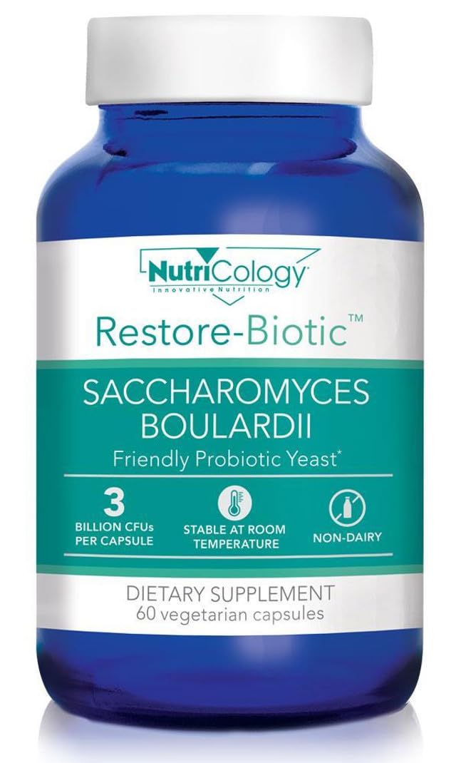 Nutricology Saccharomyces Boulardii Probiotic Supplement - S. Boulardii Probiotic Yeast 450mg, Friendly Probiotic Establishment, GI Tract Support - 600 Count