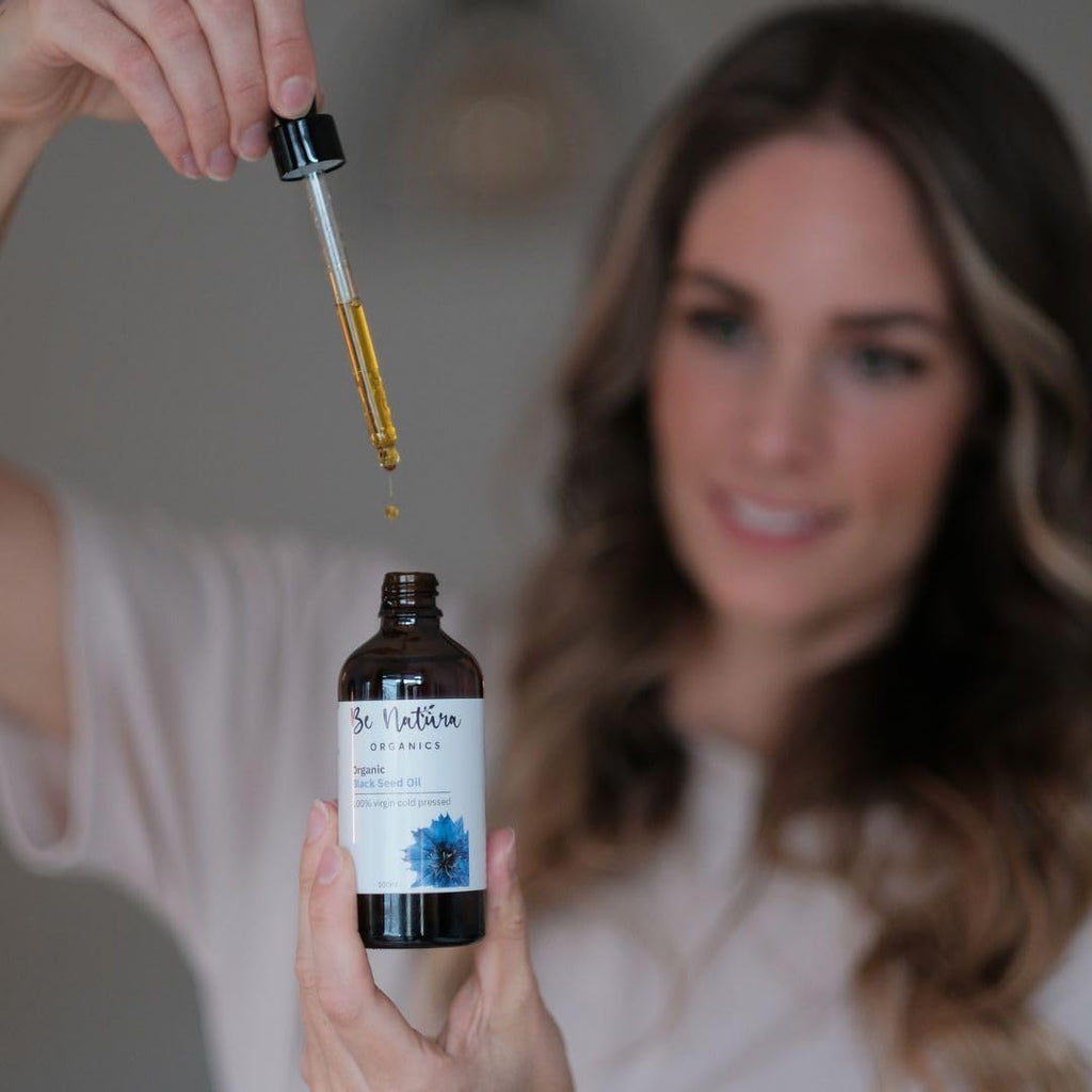 Organic Black Seed Oil 50ml – 100% Cold Pressed Nigella Sativa Oil, High Thymoquinone (>2%), Pure Black Cumin (Kalonji), Soil Association Certified