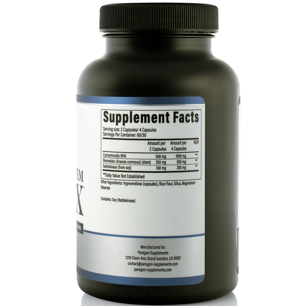 Spike Protein Removal - Original Spike Detox Formula with Nattokinase, Bromelain & Curcumin - 3-in-1 Immune System Supplement - Non-GMO, Vegan, Gluten-Free, Made in USA - 120 Capsules (30 Day Supply)