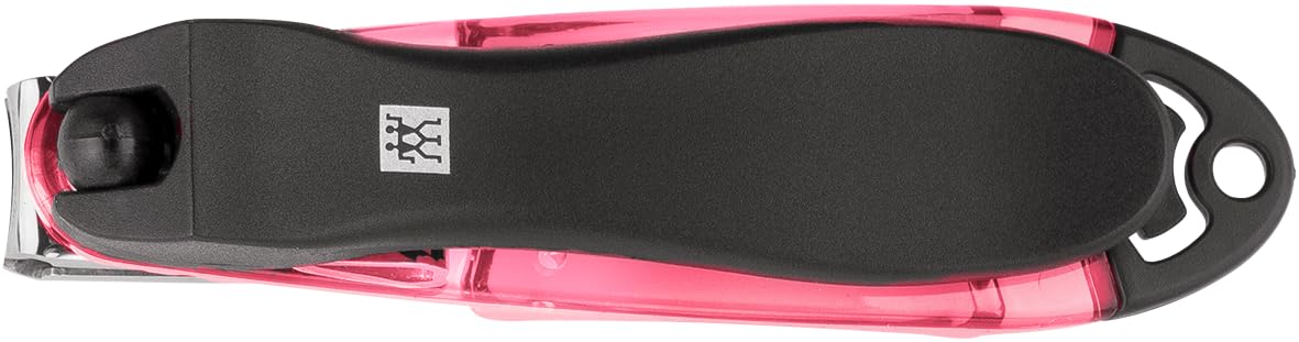 ZWILLING Nail Clippers Gift Set 2 Pieces with Nail Catcher and Integrated Nail File, Extra Sharp and Durable, Red