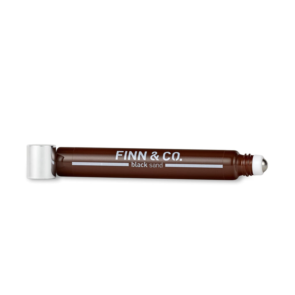 FINN & CO. Black Sand Fragrance Oil, Long-Lasting Beach Inspired Fragrance for Men & Women, Roll On Perfume Oil, Travel-Friendly, Lightweight, Easy Application & Spill Proof, 0.34oz