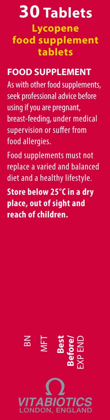 Vitabiotics Ultra Lycopene - 30 Count (Pack of 1)