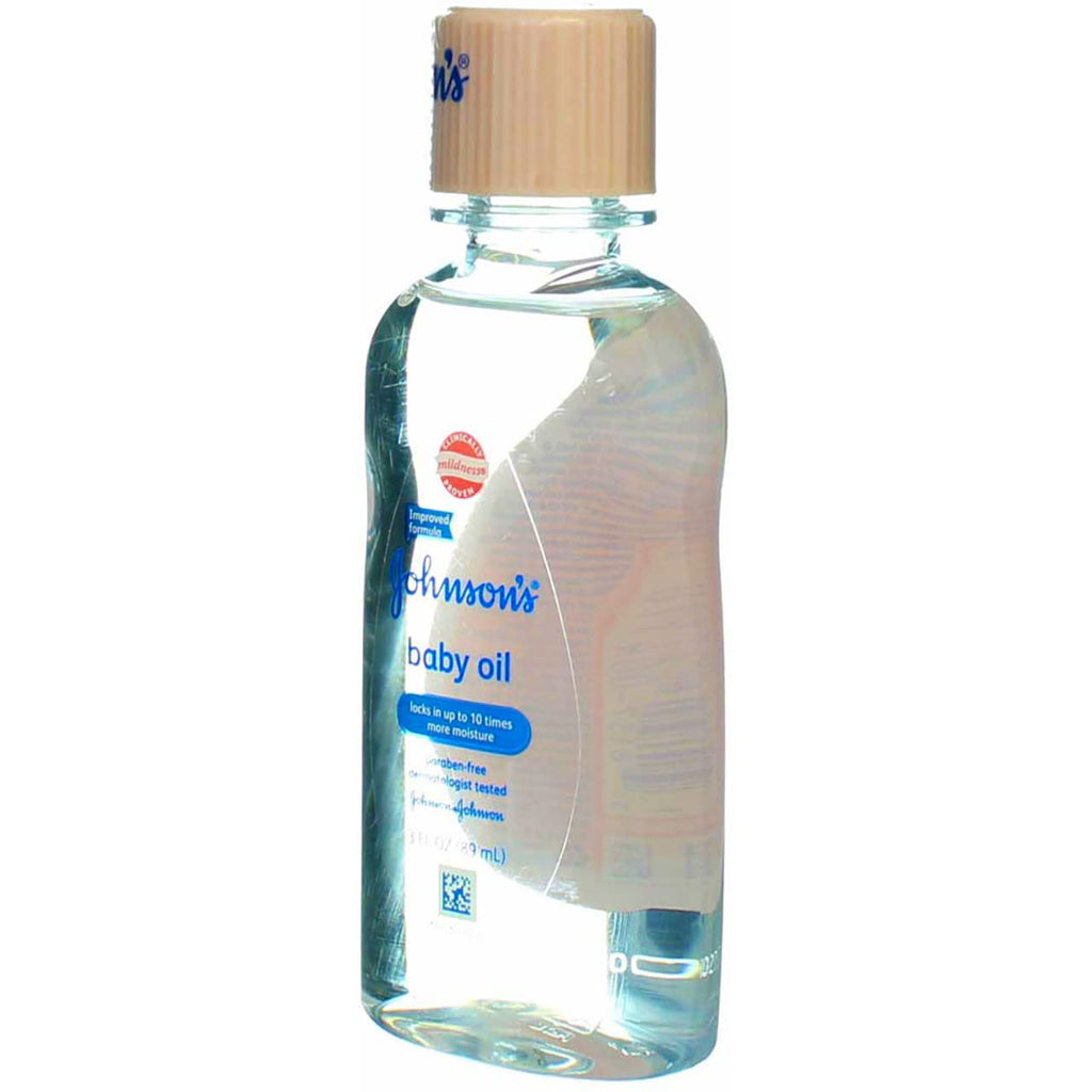 JOHNSON'S Baby Oil 3 oz (Pack of 12)