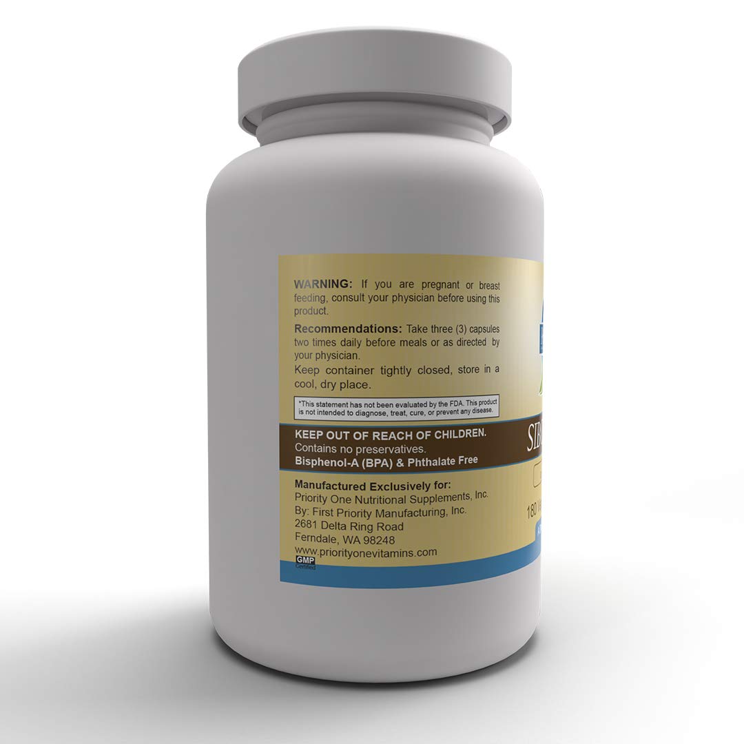 Priority One Vitamins SIBO-Rebuild 180 Vegetarian Capsules Support for Nerve and Intestinal Lining Health.* Exclusive Formulation by Dr. Mona Morstein Clinical Strength
