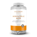 Myprotein Iron & Folic Acid Tablets | 100% RDI of Iron, Folic Acid & Vitamin C | Supports Energy, Immunity & Reduces Fatigue | Essential Daily Multivitamin for Men & Women | 90 Tablets