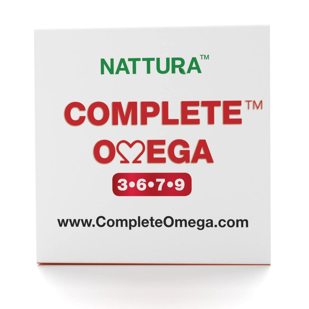 Nattura Complete Omega 3-6-7-9, Pure Sea Buckthorn Oil, European Quality, from Unrefined, Cold Pressed Whole Sea Buckthorn Wild Berries - Non-GMO, Certified Kosher, Gluten-Free 1 Bottle - 60 Capsules