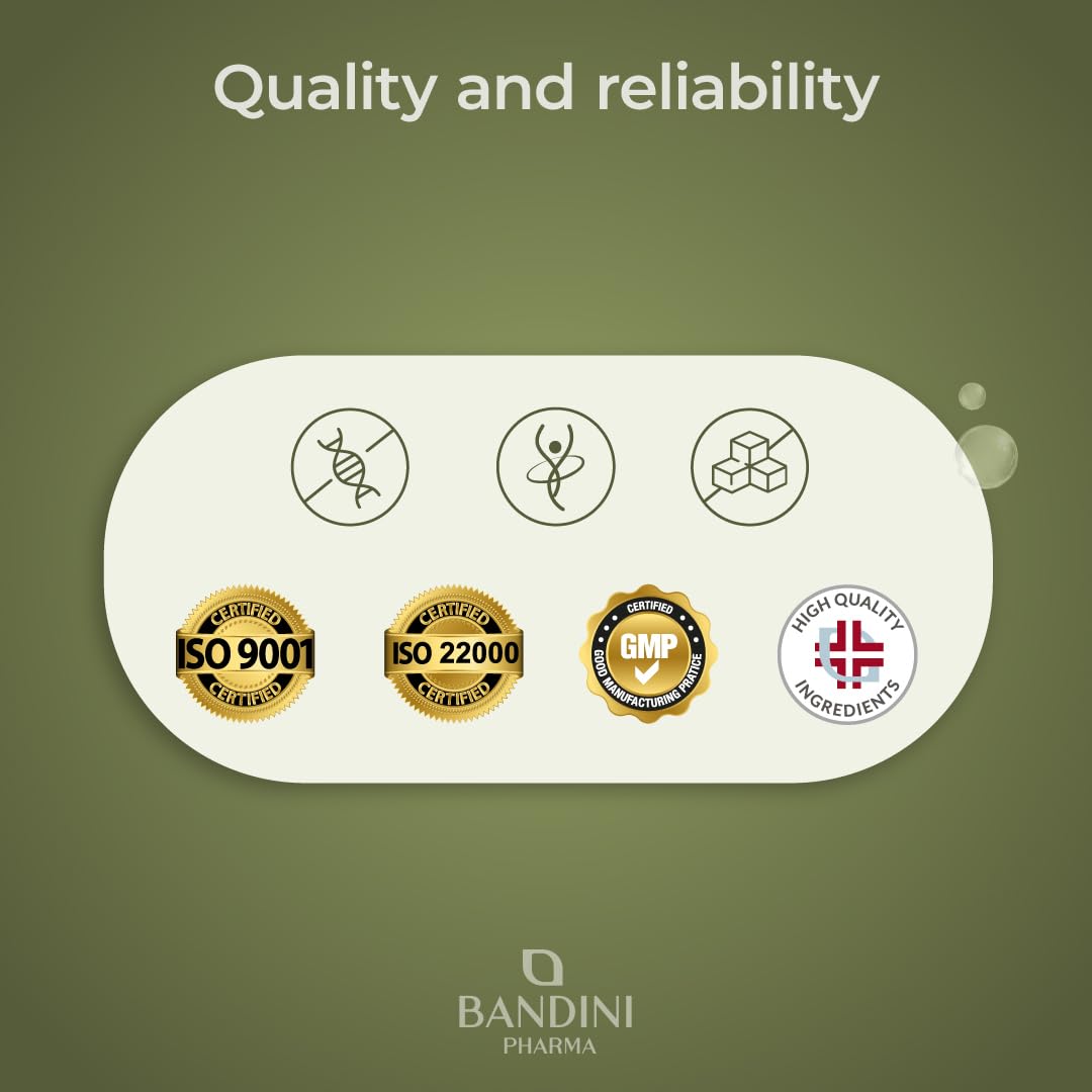 Bandini® Vitamin D3 K2 | 365 Easy-to-Swallow Tablets for 1 Year | 2000 IU