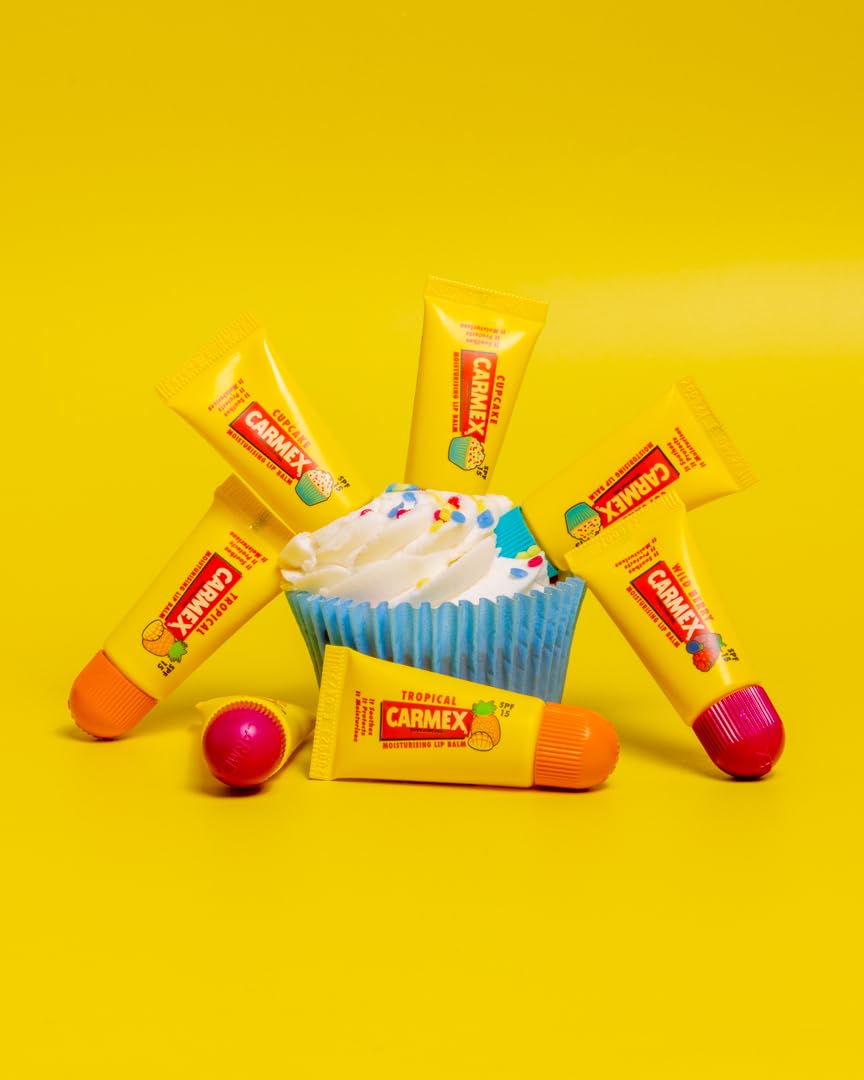 Carmex Minis Scented Lip Balms (Pack of 3 x 5 g each) – Soft, Protected Lips with SPF 15